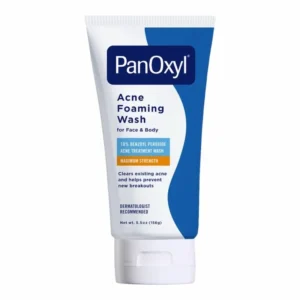 PanOxyl Acne Foaming Wash 10% – Nettoyant anti-acné puissant au peroxyde de benzoyle