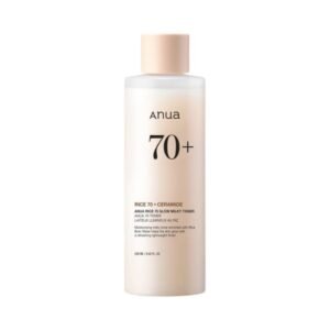 ANUA Rice 70+ Glow Milky Toner 250 ml – Tonique Hydratant et Illuminateur au Riz