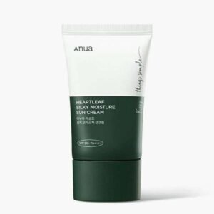 ANUA Heartleaf Silky Moisture Sun Cream SPF 50+ PA++++ – Crème Solaire Hydratante
