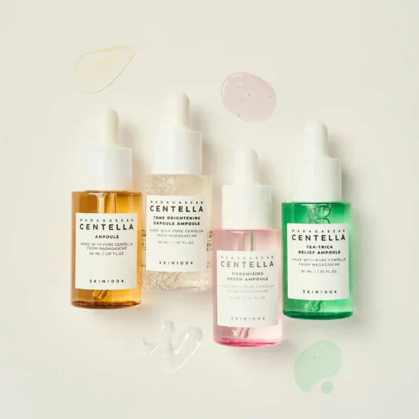 SKIN1004 Madagascar Centella Ampoule Kit – Kit 4 Ampoules Soins Visage