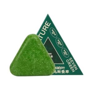 Seven Green Hair Soap – Savon vert naturel anti-chute et pousse des cheveux