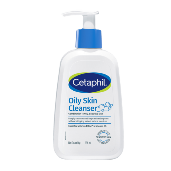 Cetaphil Oily Skin Cleanser 273ML – Peaux Mixtes à Grasses Sensibles