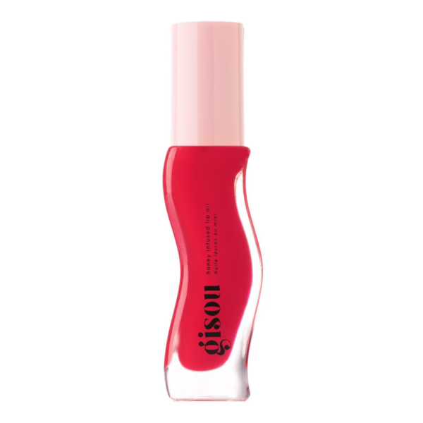 Gisou Honey Infused Lip Oil Strawberry Sorbet – Huile Lèvres Brillante & Hydratante