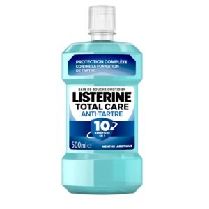 Listerine Total Care Anti-Tartre 10 in 1 500ML – Bain de Bouche Protection Complète