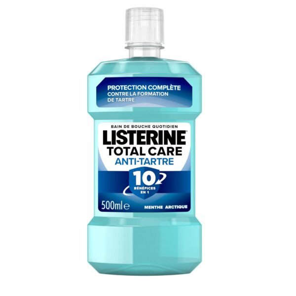 Listerine Total Care Anti-Tartre 10 in 1 500ML – Bain de Bouche Protection Complète