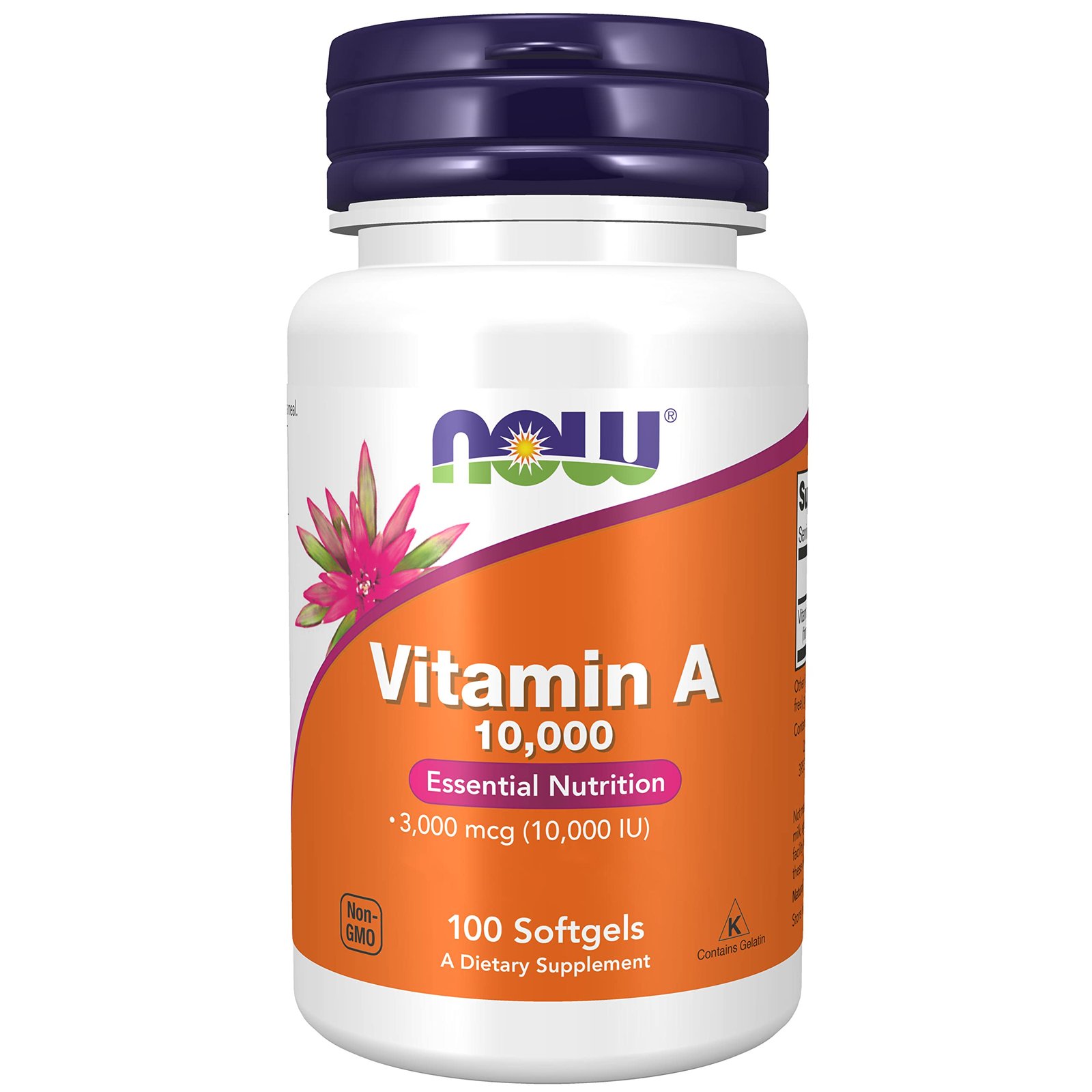 NOW Vitamin A – Soutien Vision & Immunité | Complément Alimentaire | Tilila Store Maroc