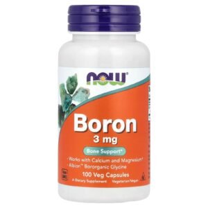 NOW Boron 3 mg – Complément Alimentaire pour la Santé Osseuse & Hormonale | Tilila Store Ma