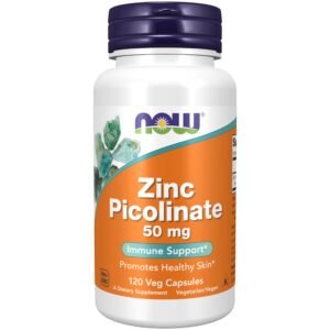NOW Zinc Picolinate – Complément Alimentaire Zinc Hautement Assimilable | Tilila Store Maroc