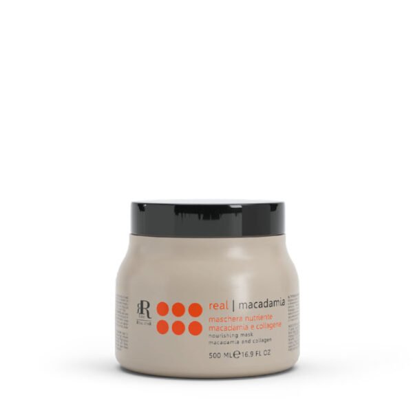 Macadamia Nourishing Mask Macadamia & Collagen 500 ML – Masque Réparateur Cheveux Secs & Abîmés