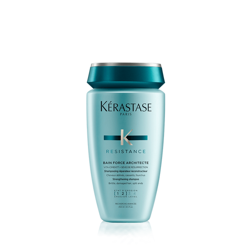 Kérastase Résistance Bain Force Architecte 250ML – Shampoing Réparateur Cheveux Abîmés