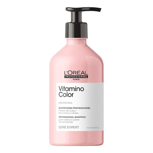 L’Oréal Professionnel Vitamino Color Shampoo 500ML – Shampoing Protecteur Couleur Grand Format