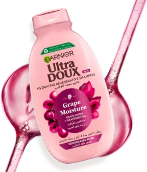 3610340675423_1_3D (1) Garnier Grapes Shampooing Hydratant Régénérant Vignes Merveilleuses 600ml – Shampooing Hydratant pour Cheveux Secs