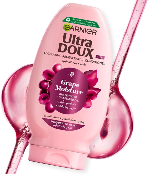 3610340675430_1_3D Garnier Grapes Après-Shampoing Hydratant Régénérant Vignes Merveilleuses 200ml – Soin Démêlant Hydratant
