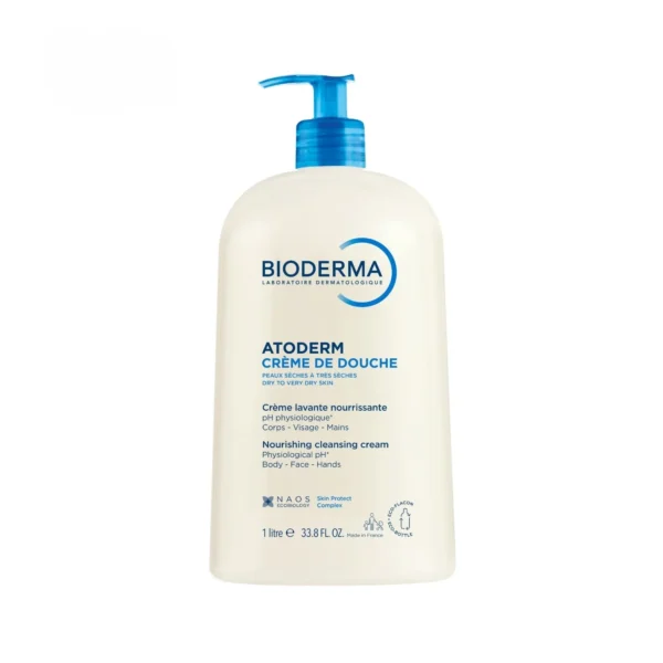 3701129802007-bioderma-atoderm-creme-de-douche-1l-boticinal-1 Bioderma Atoderm Crème de Douche 1L – Crème Lavante Nourrissante Peaux Normales à Sèches