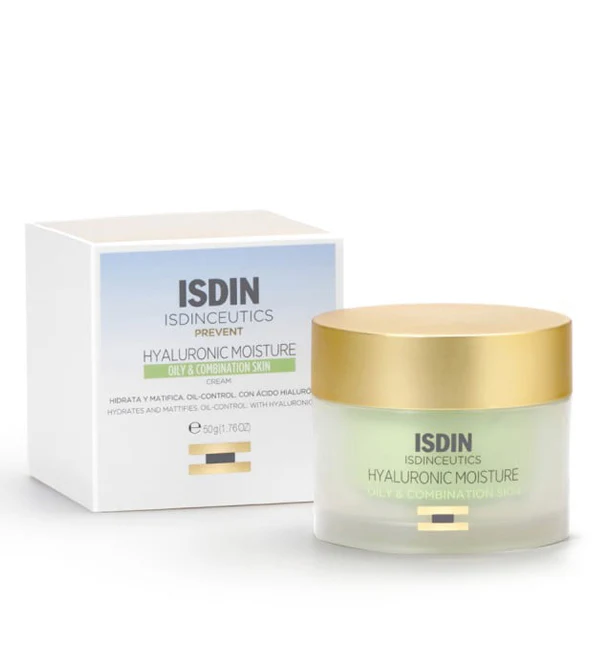 kkkppp (1) ISDIN Isdinceutics Hyaluronic Moisture Oily & Combination Skin 50ml – Crème Hydratante Peaux Mixtes à Grasses
