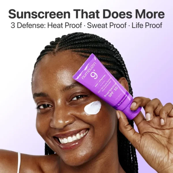 Numbuzin_No.9_NAD_BIO_Super_Defense_Glow_Sunscreen_1 Numbuzin No.9 NAD+ Peptides Dewy Sun Essence SPF50+ PA++++ 50ml – Écran Solaire Hydratant Anti-Âge