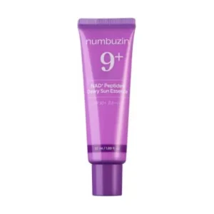 Numbuzin No.9 NAD+ Peptides Dewy Sun Essence SPF50+ PA++++ 50ml – Écran Solaire Hydratant Anti-Âge