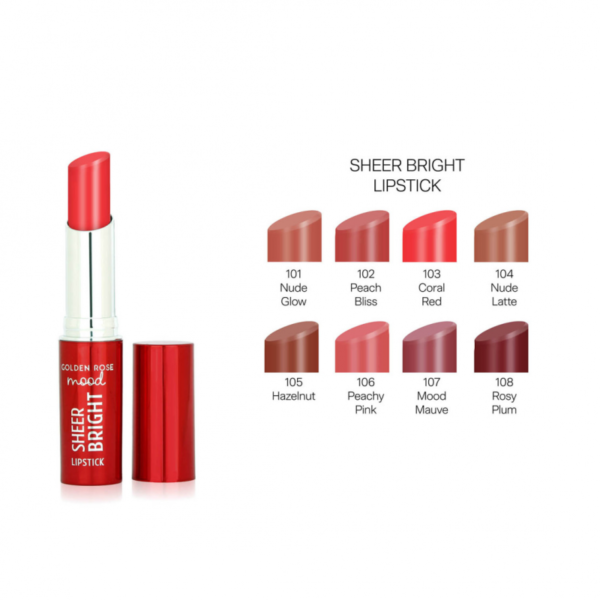 -rouge-a-levres-mood-sheer-bright-gr (1) Golden Rose Mood Sheer Bright Lipstick – Rouge à Lèvres Hydratant Effet Brillant