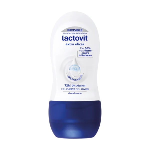 8411135353091_c719 LACTOVIT Déodorant Roll-On Extra Efficace Invisible 72H – 50 ml
